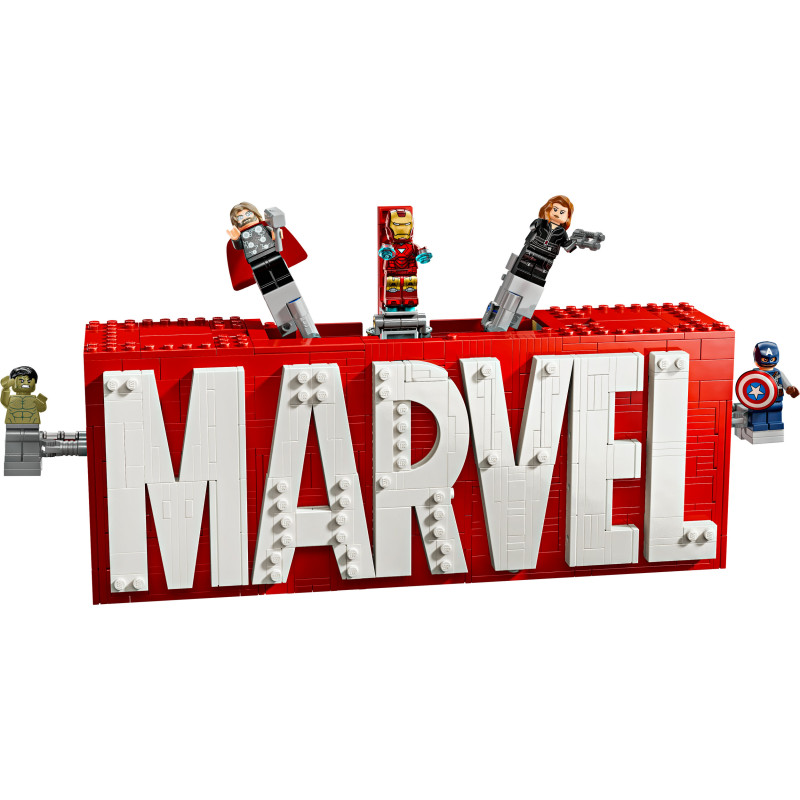 LEGO Super Heroes 76313 MARVEL Logo & Minifiguren