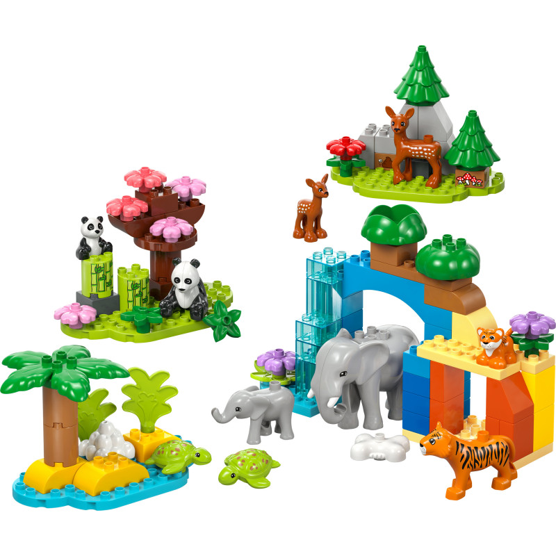 LEGO DUPLO Town 10446 Wildtier-Familien 3-in-1-Set