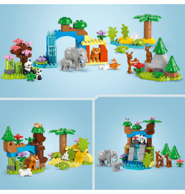 LEGO DUPLO Town 10446 Wildtier-Familien 3-in-1-Set