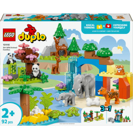 LEGO DUPLO Town 10446 Wildtier-Familien 3-in-1-Set