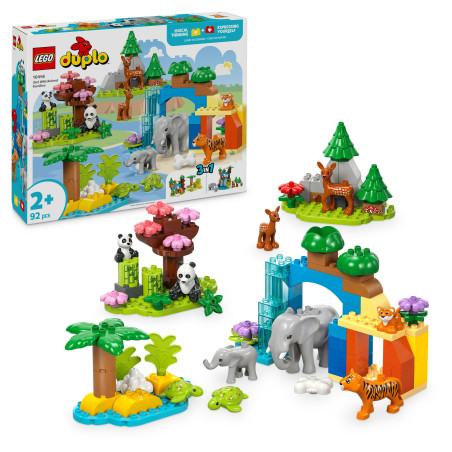 LEGO DUPLO Town 10446 Wildtier-Familien 3-in-1-Set