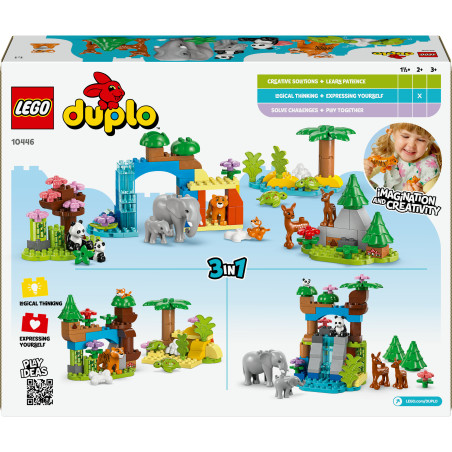 LEGO DUPLO Town 10446 Wildtier-Familien 3-in-1-Set