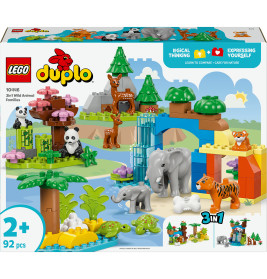 LEGO DUPLO Town 10446 Wildtier-Familien 3-in-1-Set