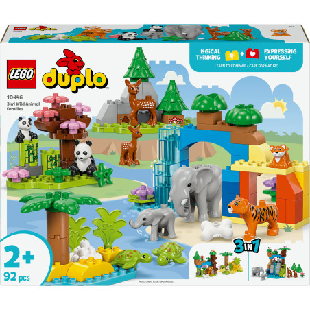 LEGO DUPLO Town 10446 Wildtier-Familien 3-in-1-Set