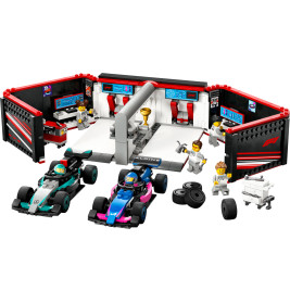 LEGO City 60444 F1 Garage mit Mercedes-AMG & Alpine Rennautos