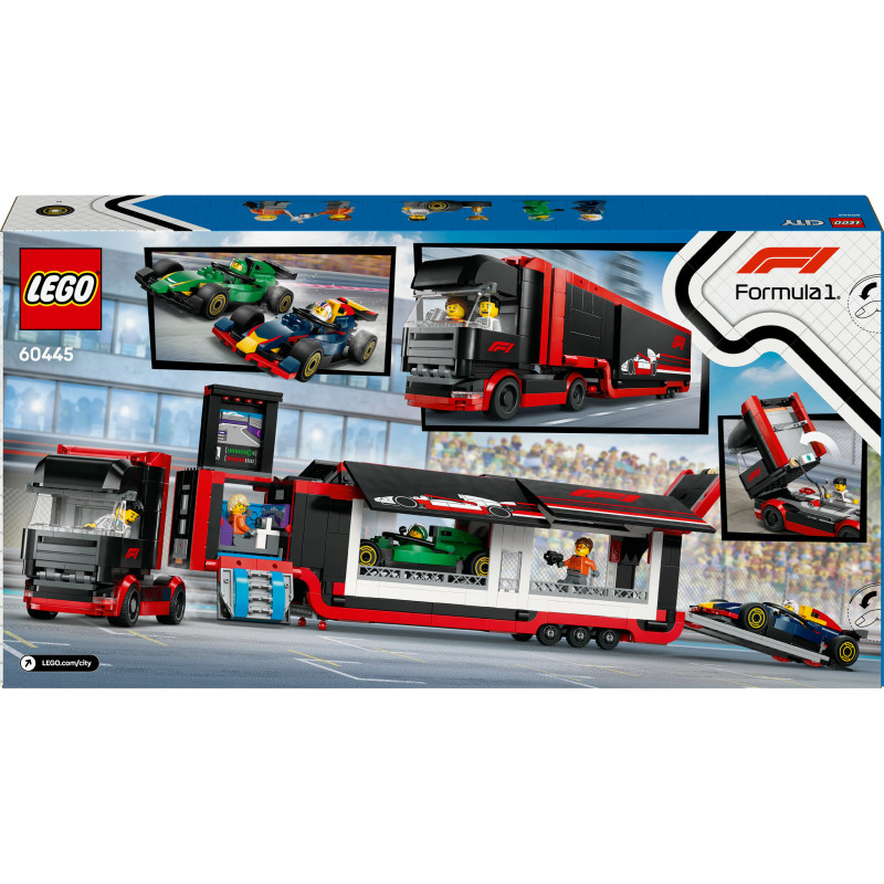 LEGO City 60445 F1 Transporter mit RB20 & AMR24 F1 Rennautos