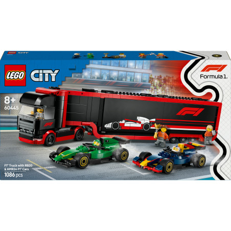 LEGO City 60445 F1 Transporter mit RB20 & AMR24 F1 Rennautos