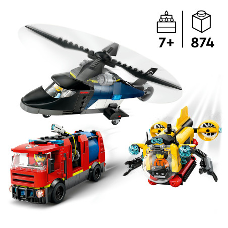 LEGO City 60462 Kombinationsset mit Hubschrauber