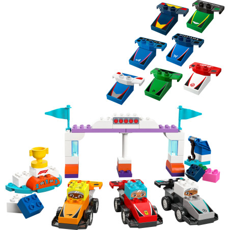 LEGO DUPLO Town 10445 F1 Team Rennautos mit Rennfahrern