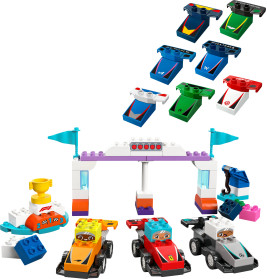 LEGO DUPLO Town 10445 F1 Team Rennautos mit Rennfahrern