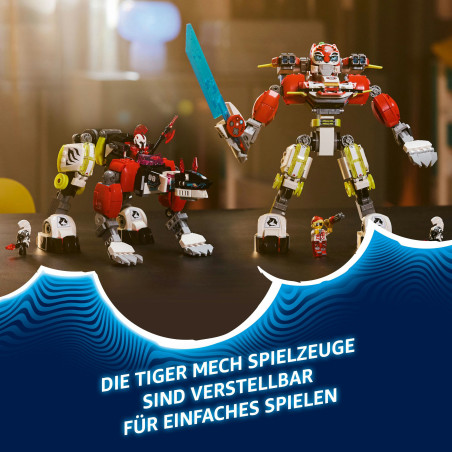 LEGO DREAMZzz 71497 Coopers Tiger-Mech und Zero s Hot Rod Auto