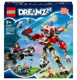 LEGO DREAMZzz 71497 Coopers Tiger-Mech und Zero s Hot Rod Auto