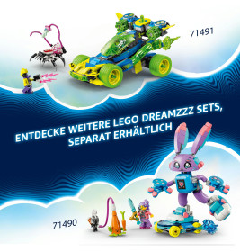 LEGO DREAMZzz 71497 Coopers Tiger-Mech und Zero s Hot Rod Auto