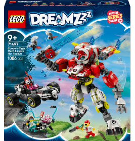 LEGO DREAMZzz 71497 Coopers Tiger-Mech und Zero s Hot Rod Auto