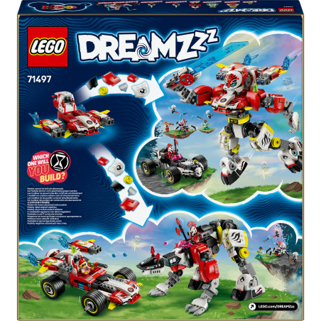 LEGO DREAMZzz 71497 Coopers Tiger-Mech und Zero s Hot Rod Auto