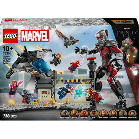 LEGO Super Heroes 76314 Captain America: Civil War Actionduell