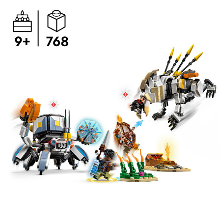 LEGO Horizon 77037 Aloy und Varl vs. Panzerwanderer und Sägezahn