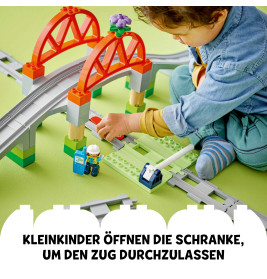 LEGO DUPLO Town 10426 Eisenbahnbrücke und Schienen – Erweiterungsset