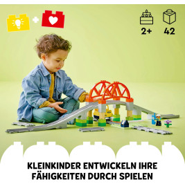 LEGO DUPLO Town 10426 Eisenbahnbrücke und Schienen – Erweiterungsset