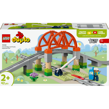 LEGO DUPLO Town 10426 Eisenbahnbrücke und Schienen – Erweiterungsset