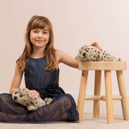 Teddy Hermann Robbe, grau, 32 cm