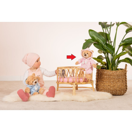Teddy Hermann Schlafanzugbär, rosa, 30 cm