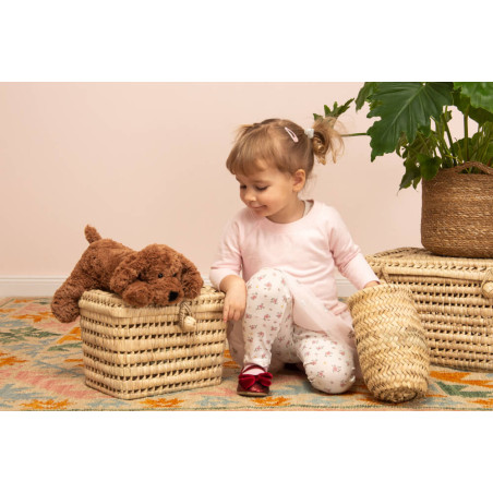 Teddy Hermann Schlenkerhund braun, 28 cm