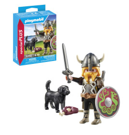 PLAYMOBIL 71755 Wikinger mit Wachhund