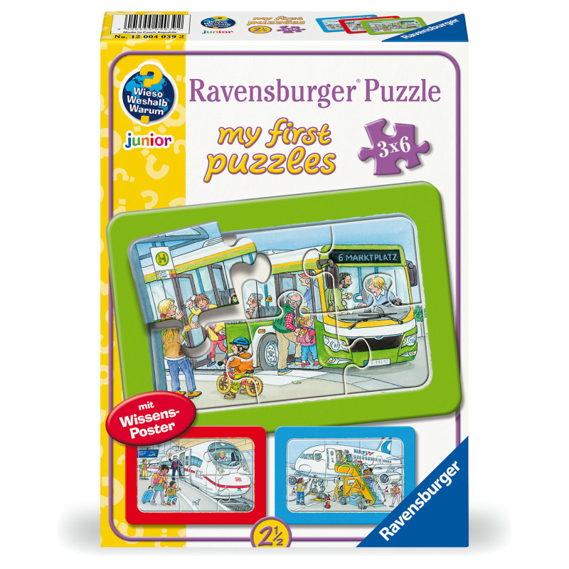 Puzzle My First Unterwegs mit Bus, Bahn und Flugzeug