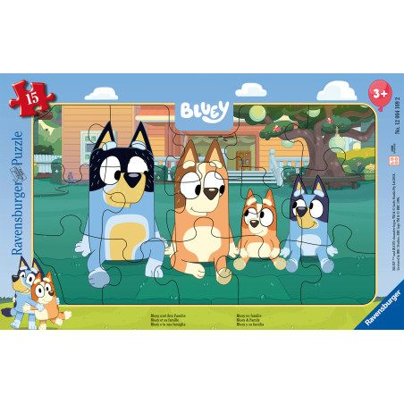 Bluey und ihre Familie Rahmenpuzzle