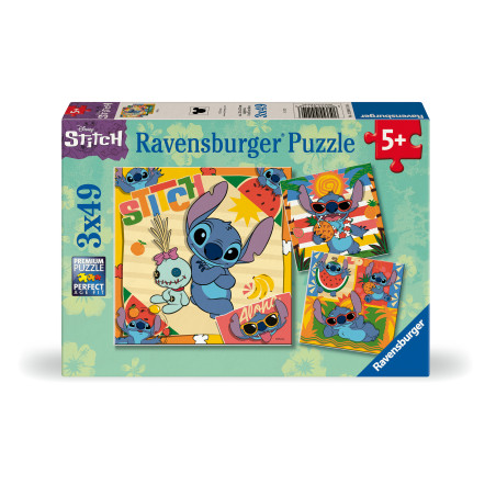 Puzzle Disney Stitch 3 x 49 Teile