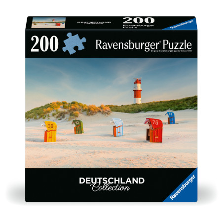 Puzzle Leuchtturm hinter der Düne Borkum 200 Teile