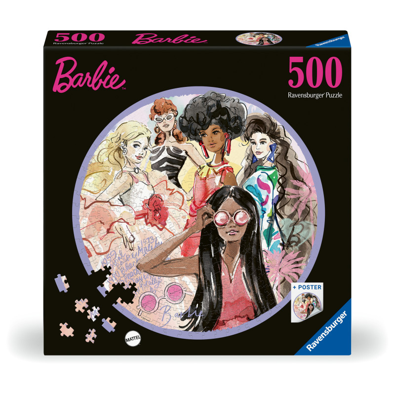 Puzzle Global Style Icon Since 1959  500 Teile rund