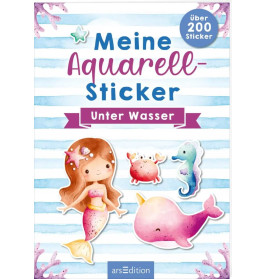 Aquarell-Sticker- Unter Wasser