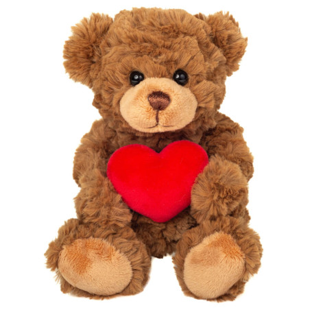Teddy mit Herz braun 20 cm
