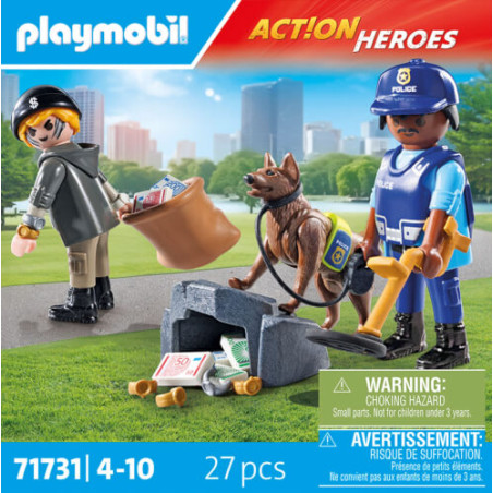 PLAYMOBIL 71731 Spurensuche mit Hund