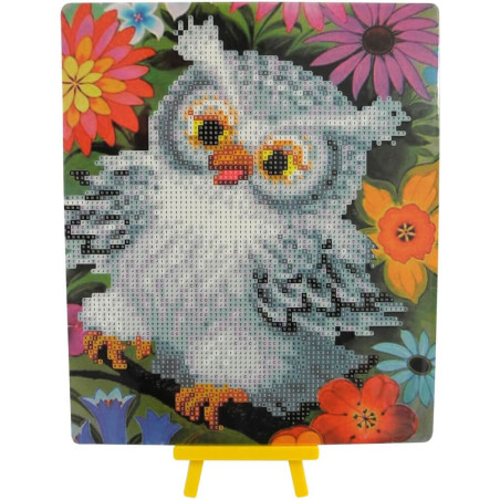 Diamond Painting Eule mit Aufsteller