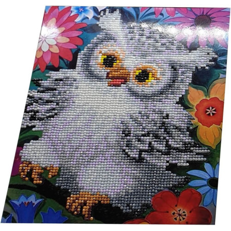 Diamond Painting Eule mit Aufsteller