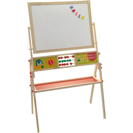 Holz Standtafel mit Ablage