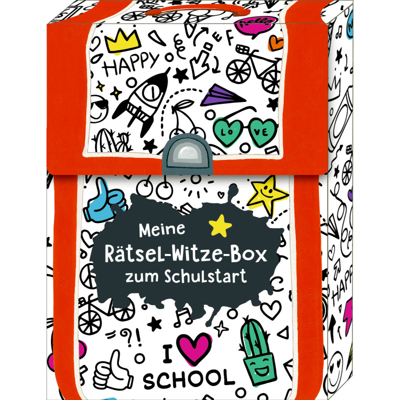 Kartenbox: Meine Rätsel-Witze-Box zum Sc