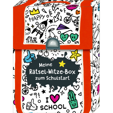 Kartenbox: Meine Rätsel-Witze-Box zum Sc