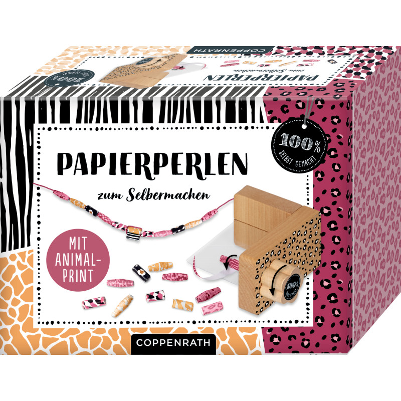 Papierperlen zum Selbermachen Tierprint