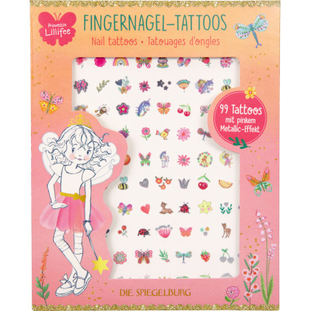 Fingernagel-Tattoos - Prinzessin Lillife