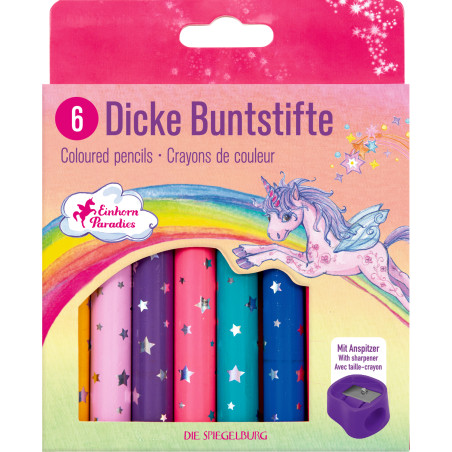 Dicke Buntstifte - Einhorn-Paradies