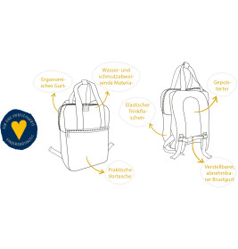Rucksack Blume - Kleine Freunde