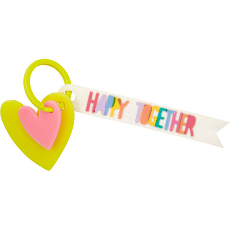 Schlüsselanhänger Herz - Happy together,