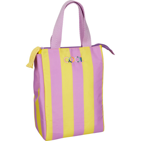 Lunchtasche, flieder&gelb - TO GO