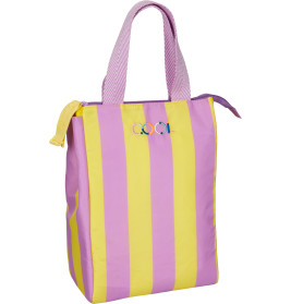 Lunchtasche, flieder&gelb - TO GO