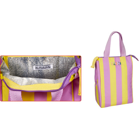 Lunchtasche, flieder&gelb - TO GO