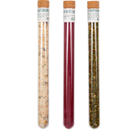 Gewürz-Set: Blütensalz/Rote-Bete-Salz/Bl